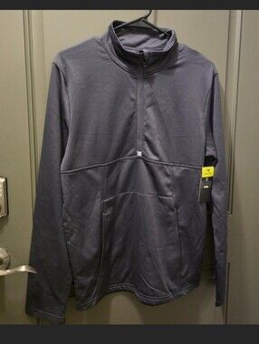 Men's Navy Half-Zip Pullover Jacket